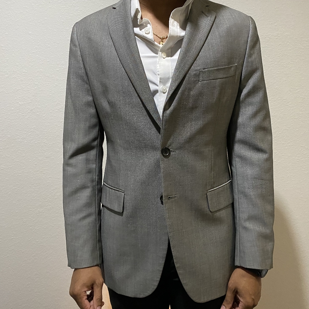 Italian Sharkskin Suit Jacket